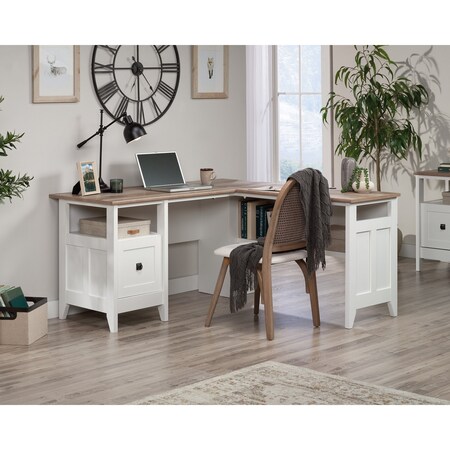 Sauder L-Desk, 58.74 in D X 29.25 in H, 59.06 in W X Engineered wood 430758